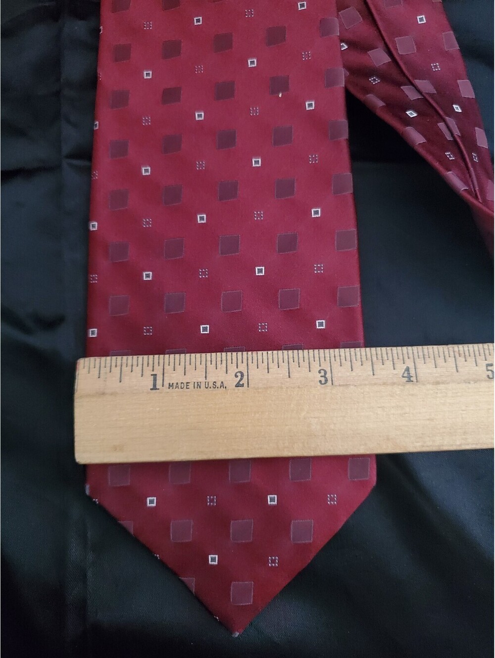 DKNY Red Squares Tie
